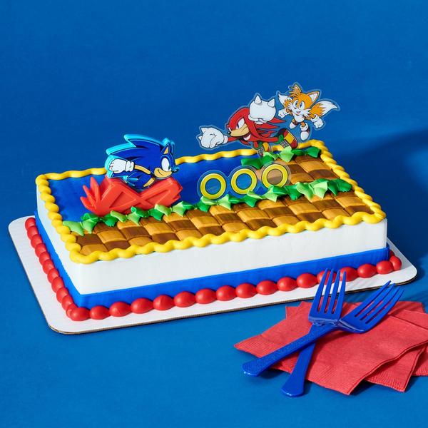 Imagem de Cake Topper DecoSet Sonic The Hedgehog com rabos e juntas