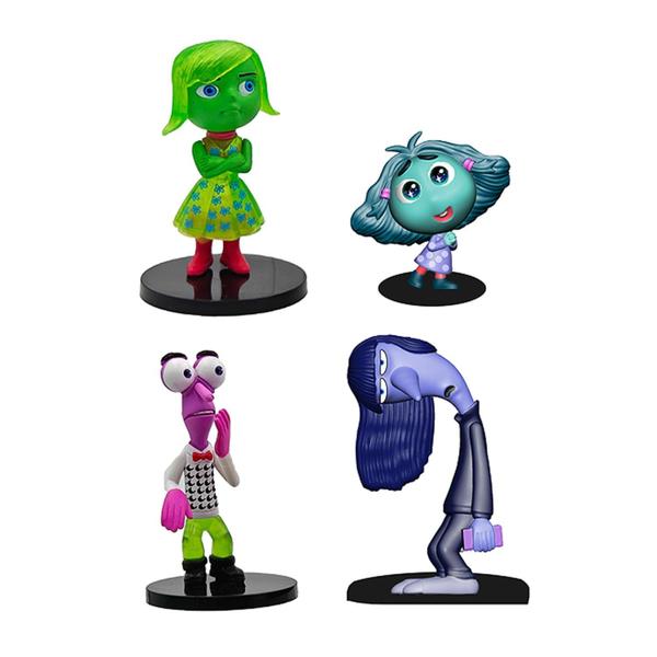 Imagem de Cake Topper MC TTL Inside Out 2 bonecos de PVC 8 peças