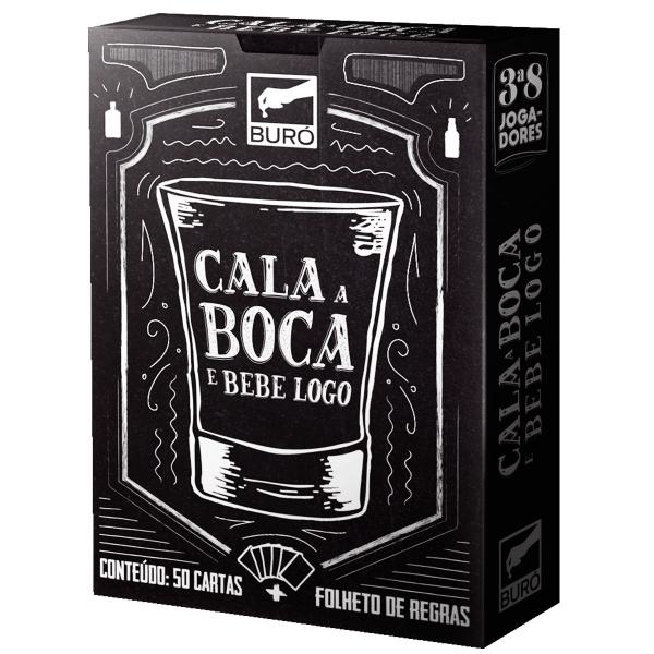 Imagem de Cala a Boca e Bebe Logo Buró Jogo De Cartas Party Game