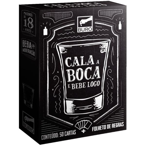 Imagem de Cala a Boca e Bebe Logo Buró Jogo De Cartas Party Game