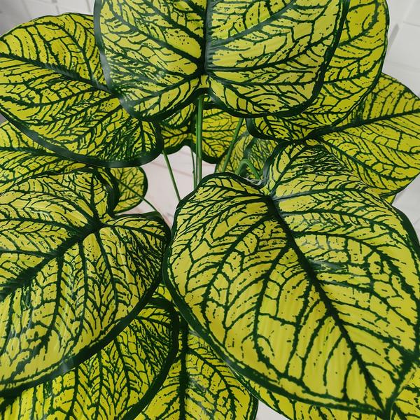 Imagem de Caladium Bulbo Artificial Tinhorão Grande Vaso Decoração