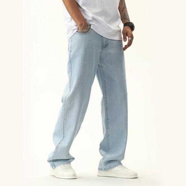 Calça Bag Jeans Balão Carpenter corte Reto Larga Calças Jeans