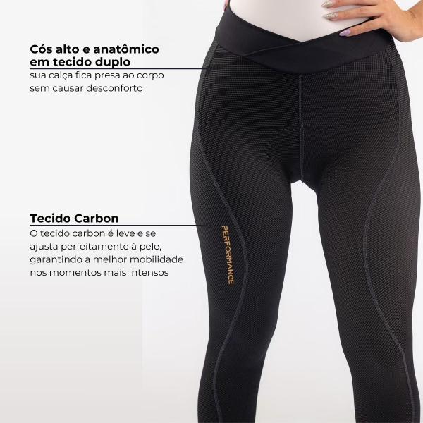 Imagem de Calça ciclismo feminina Free Force Performance Invert Gel