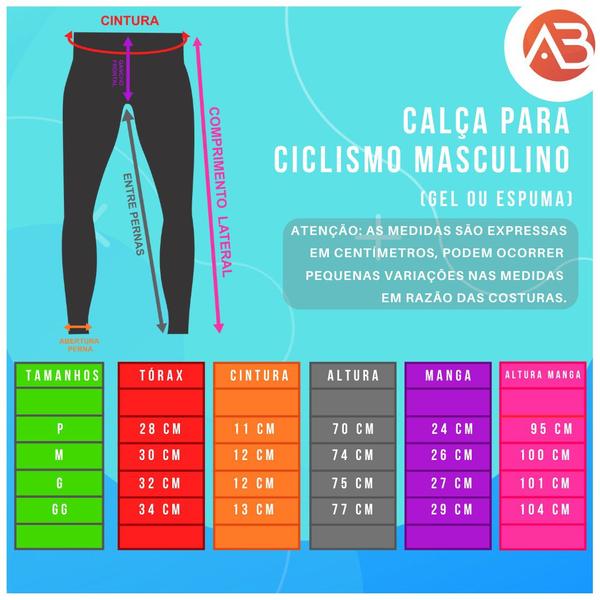 Imagem de Calça Ciclismo Masculino Eco Suprema Forro de Espuma - Preto 