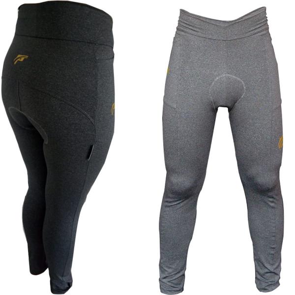 Imagem de Calça Ciclista bike Feminina Mescla Forro Gel bolsos PAZANI SPORTS