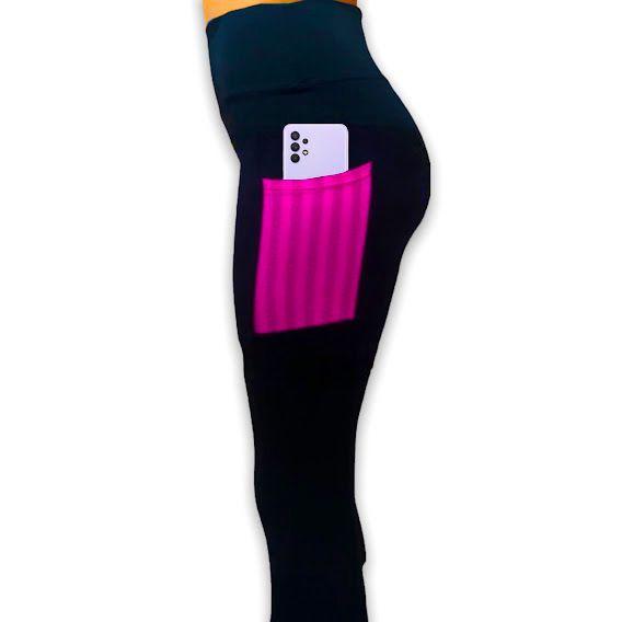 Calça Cós Alto Fitness Leg Legging Treino Casual Bolso Celular 146 - IRON Imagem de Calça Cós Alto Fitness Leg Legging Treino Casual Bolso Celular 146
