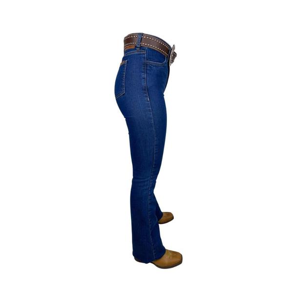 Calça Country Feminina Tassa Flare Boot Cut Azul Stone Ref: 3534