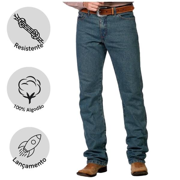 Calça Country Masculina Jeans Original Radade Relax Fit Blue