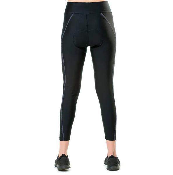 Imagem de Calça de Ciclismo Elite Feminino Walloine Preto 