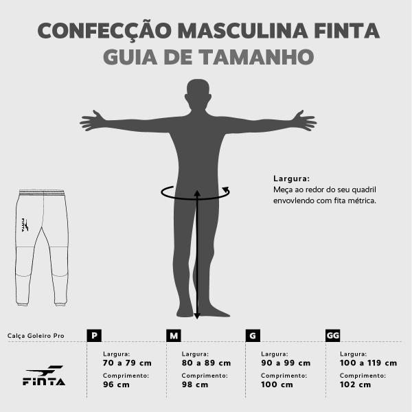 Imagem de Calça de Goleiro Profissional Slim Acolchoada Finta