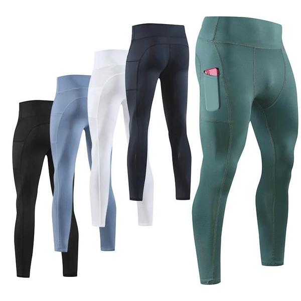 Imagem de Calça Esportiva Masculina Fitness - Leggings de Compressão para Corrida e Yoga