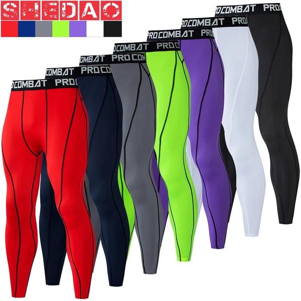 Imagem de Calça Esportiva Masculina Fitness - Leggings de Compressão para Corrida e Yoga