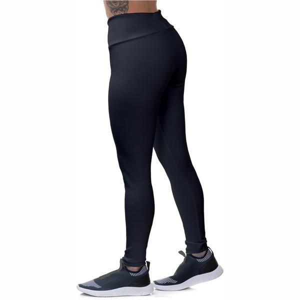 Imagem de Calça Feminina Legging Blusa Esportiva Cavada Proteção UV50 Térmica Caminhada Musculação