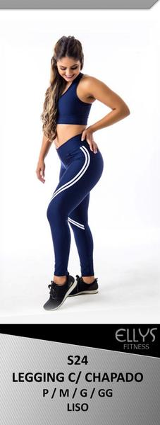 Imagem de Calça feminina legging fitness com chapado