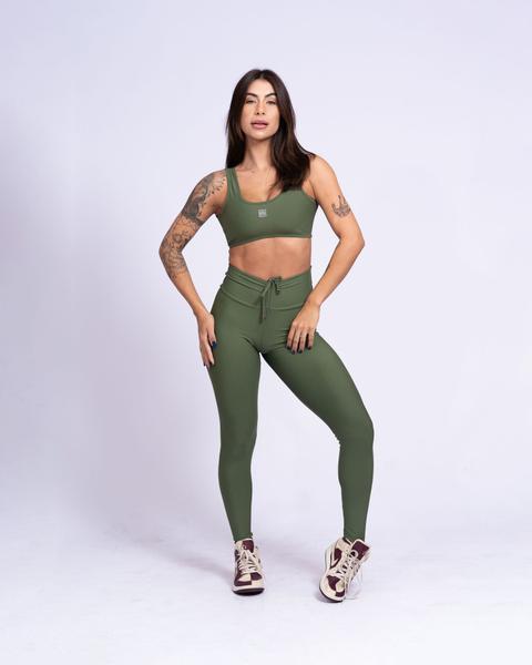 Imagem de Calça Feminina Legging Fitness Slim Cós Alto Ajustável