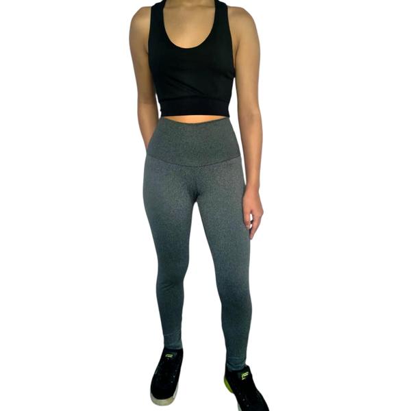 Imagem de Calça Feminina Legging Justa Cós Cintura Alta Lisa Suplex Pp ao Plus Size