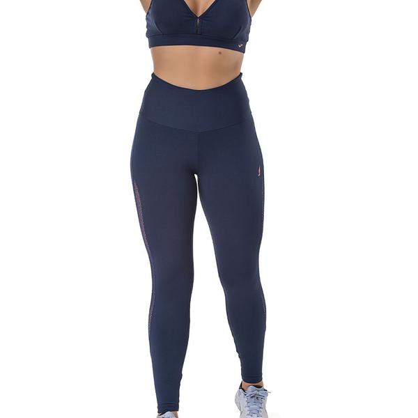 Imagem de Calça Feminina Legging Leg Fitness Fit Com Tamanhos Plus P Ao EG3 Para Academia Corrida Dança