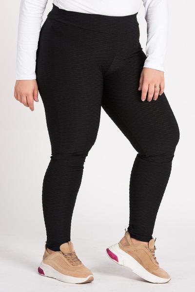 Imagem de Calça Feminina Legging Plus Size Malha Favo - Serena