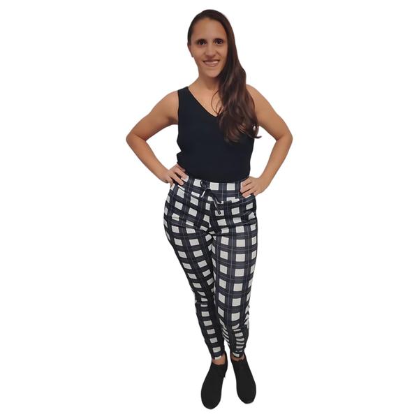 Imagem de Calça feminina legging xadrez festas juninas e country