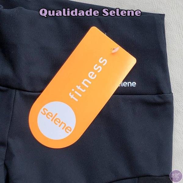 Calça Feminino Corsario com Recorte Fitness 20897005 - Selene Imagem de Calça Feminino Corsario com Recorte Fitness 20897005 - Selene