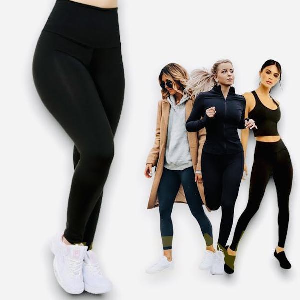 Imagem de Calça Fitness Leg Legging Treino Cós Alto Casual 128