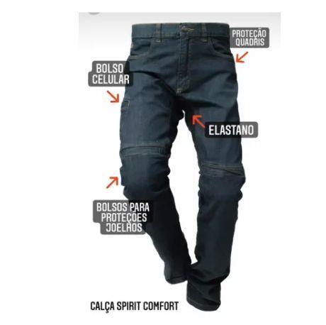 Imagem de Calça Jeans Masculina Com Proteção Spirit Hlx Confort