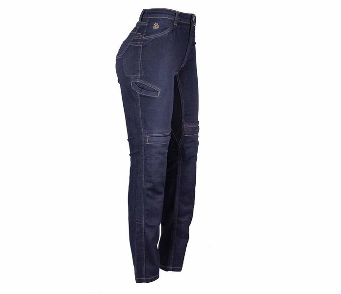 Imagem de Calça Jeans Para Motociclista Feminina Hlx Penelope Confort Tam. 36