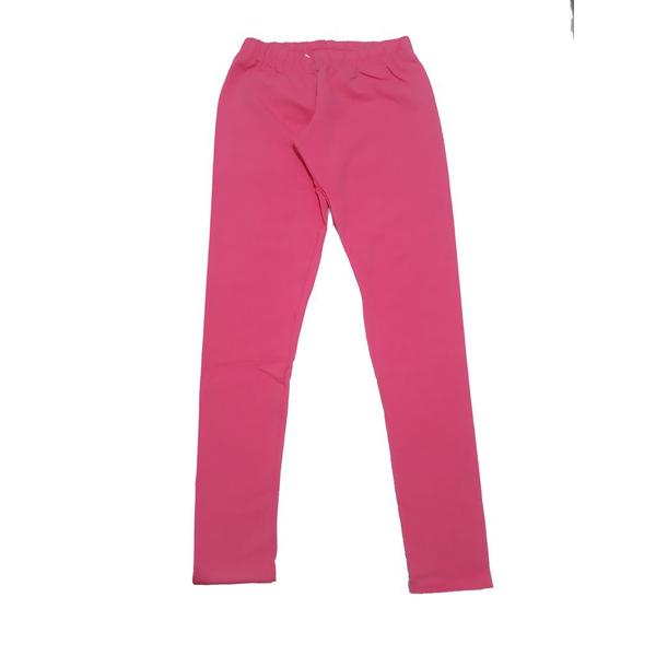 Imagem de Calça Kyly Infantil Menina Legging Cotton Lisa C/ Elástico No Cós Confortável Resistente Macio