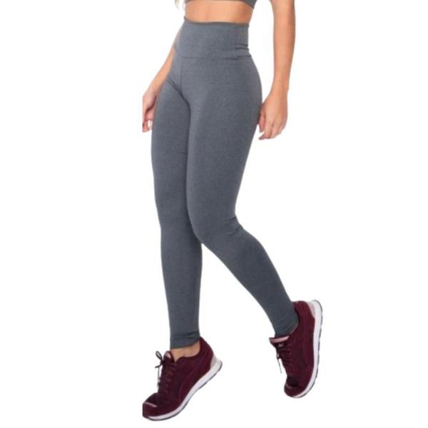 Imagem de Calça Leg Fitness ou Dia a Dia Lisa Feminina Suplex Cós Alto LEGGING MODA VERÃO