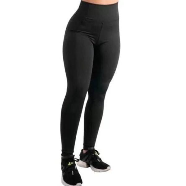 Imagem de Calça Leg Fitness ou Dia a Dia Lisa Feminina Suplex Cós Alto LEGGING MODA VERÃO