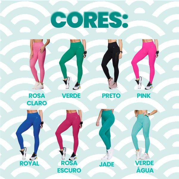 Imagem de Calça Leg Legging Fitness Fit Selene Feminina Sem Costura Esportiva Para Academia