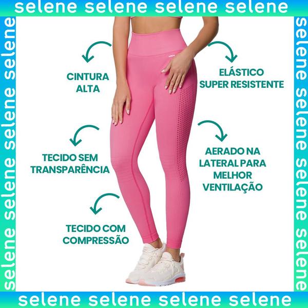 Imagem de Calça Leg Legging Fitness Fit Selene Feminina Sem Costura Esportiva Para Academia