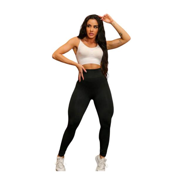 Imagem de Calça Leg Legging LISA  LEVANTA BUMBUM Cintura Alta Fitness Treino Corrida Academia Cores 873