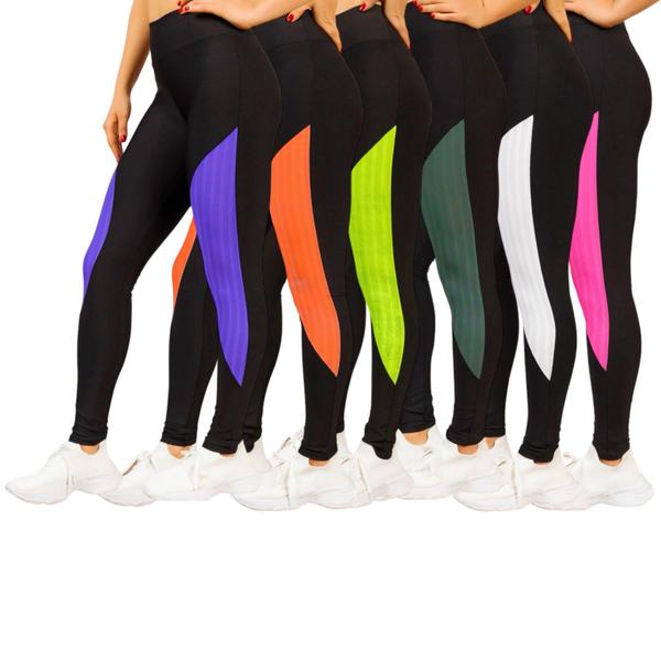 Imagem de Calça Leg Legging REDINHA Cintura Alta Fitness Treino Casual Corrida Academia Cores 654