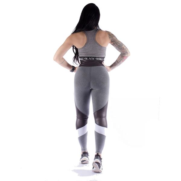 Imagem de Calca legging 3 cores 10011819 cinza - black skull - clothing (p)