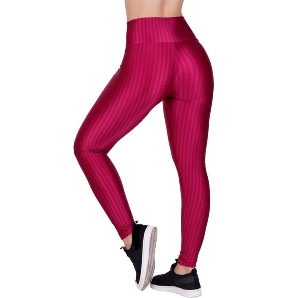 Imagem de Calça Legging 3D Cirrê Roupa de Academia Cintura Alta - LAURA