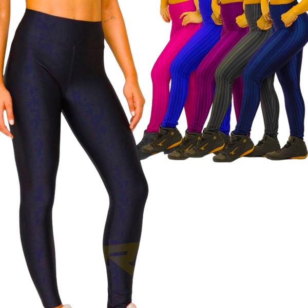 Imagem de Calça Legging 3D POLIAMIDA Leg Fitness Academia Corrida Yoga Cós Alto Feminina 564