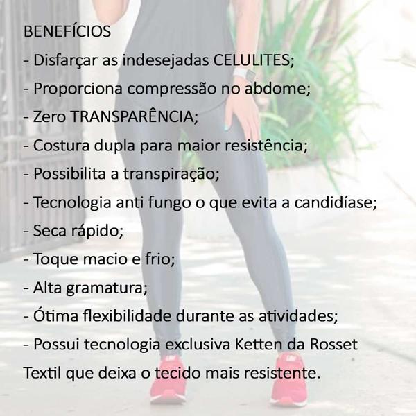 Imagem de Calça legging academia feminina zero transparência 3D plus