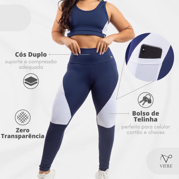 Imagem de Calça Legging Academia Zero Transparencia com Bolso Viére