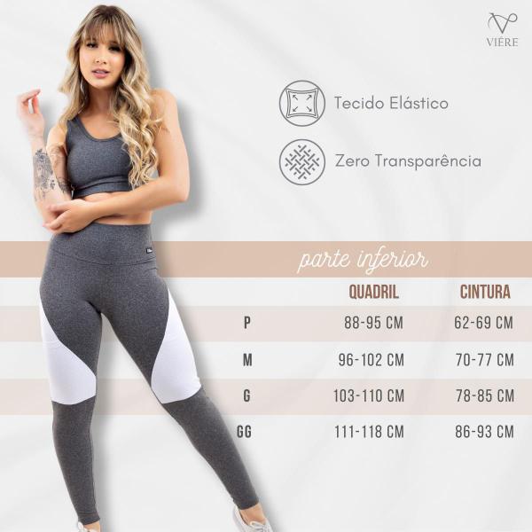 Imagem de Calça Legging Academia Zero Transparencia com Bolso Viére