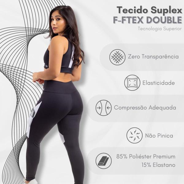 Imagem de Calça Legging Academia Zero Transparencia com Bolso Viére