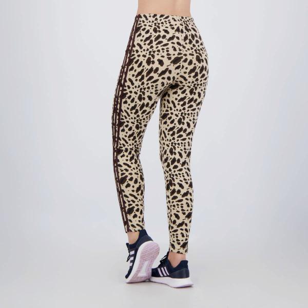 Imagem de Calça Legging Adidas 3S Animal Print Feminina