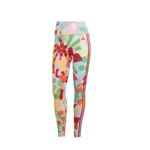 Imagem de Calça Legging Adidas x Farm Rio 7/8 - Real Gold/Pink Glow