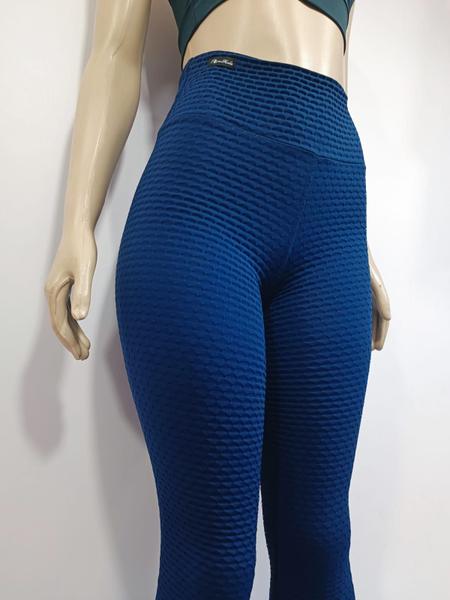 Imagem de Calça legging anti celulite jacquard cintura alta brocada