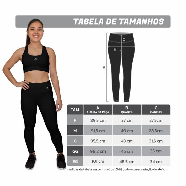 Imagem de Calça Legging Basic Muvin Feminino para Treino, Academia e Corrida com Elasticidade e Conforto