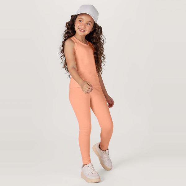 Imagem de Calça Legging Básica Infantil Menina Em Cotton Brandili