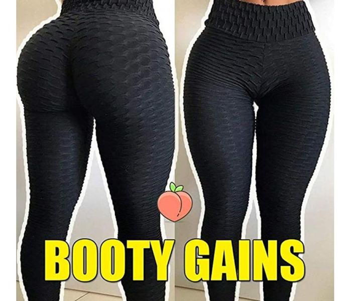 Imagem de Calça Legging Bolha 3D Disfarça Celulite Cintura Alta Fitness Modeladora Sem Transparência