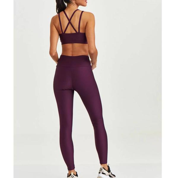 Imagem de Calça legging Caju Brasil Com Zíper Feminina Vinho