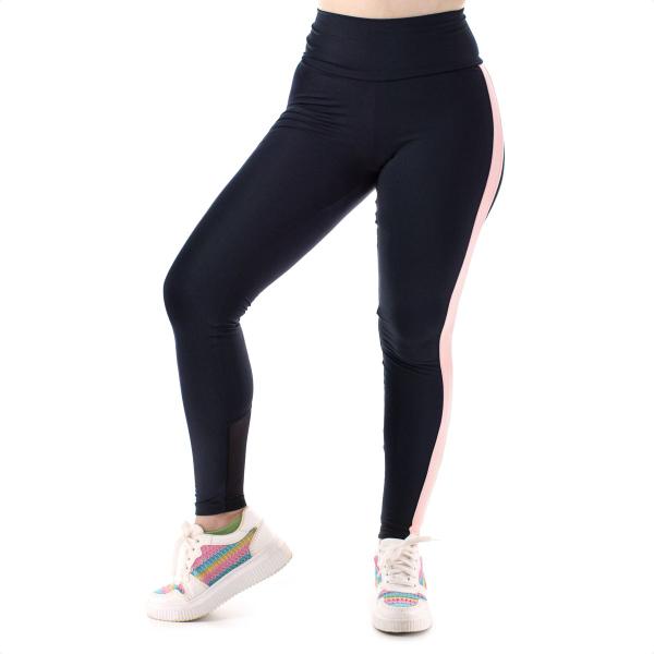 Imagem de Calça Legging Caju Brasil NZ com Detalhes e Bolso no Cos Preto - Feminino