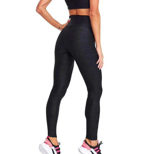 Imagem de Calça Legging Caju Brasil Textura Feminina Preto